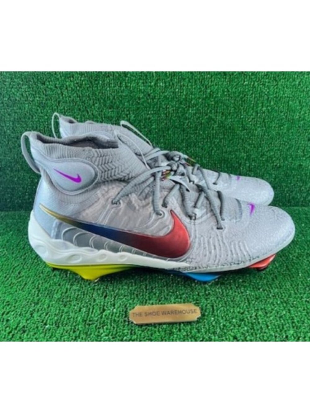 Men Nike Alpha Huarache NXT Baseball Cleats Unreleased Gray FZ3325-001 Size 14